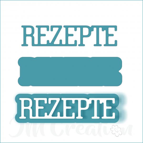 Rezepte klein - Stanzschablone