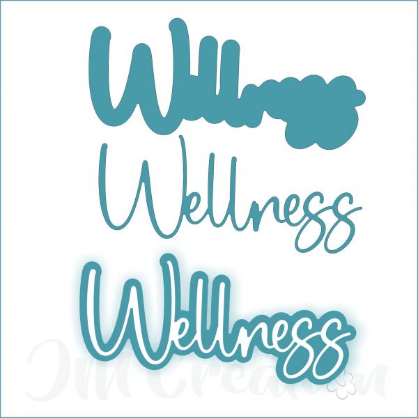 Wellness groß - Stanzschablone