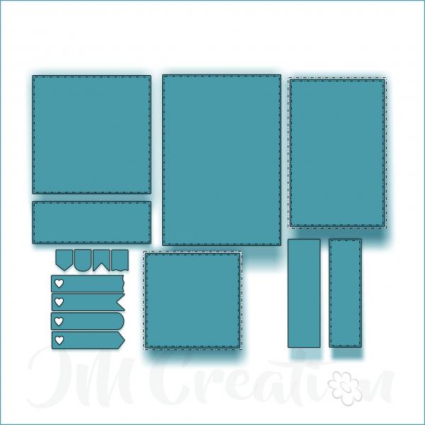 Midikarte A7 - Stanzschablone