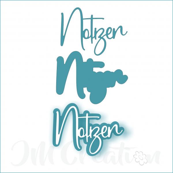 Notizen groß - Stanzschablone