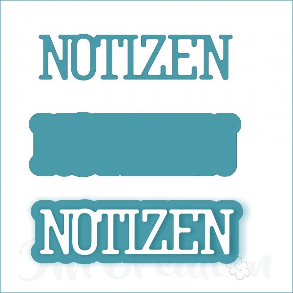Notizen klein - Stanzschablone