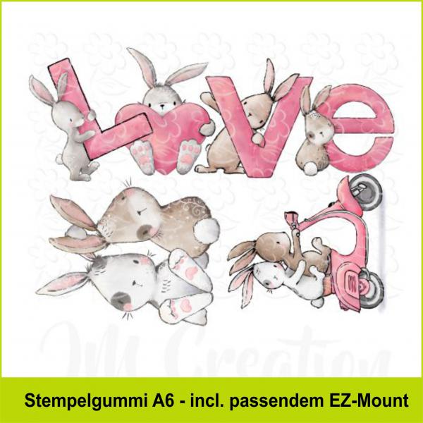 Valentinshasen - Stempelgummi