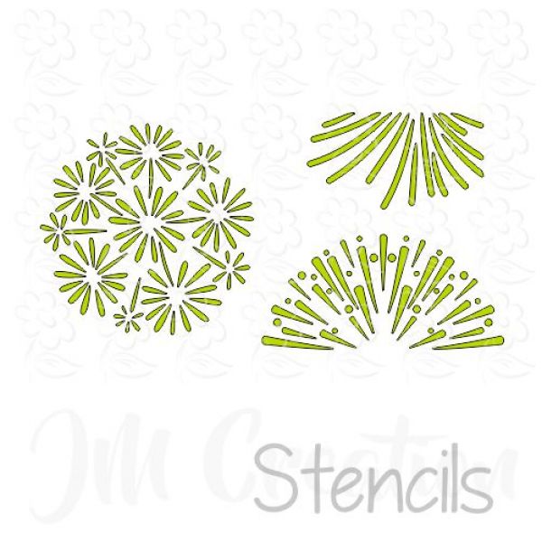 Stencil DIN lang - Feuerwerk