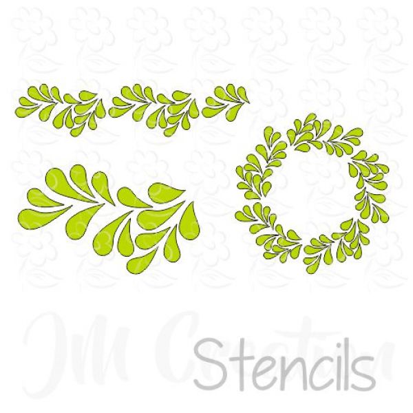 Stencil DIN lang - Rankenset