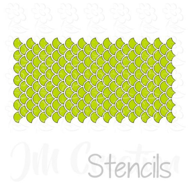 Stencil DIN lang - Bogenmuster