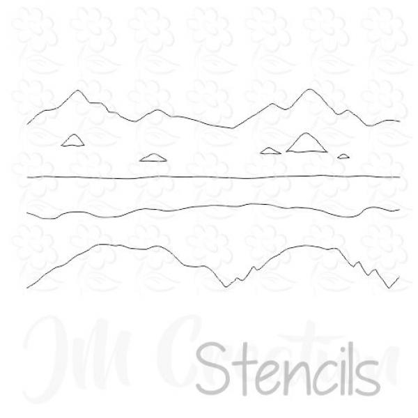 Stencil DIN lang - Landschaft