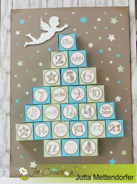 Adventskalenderzahlen 1  - Stempelgummi