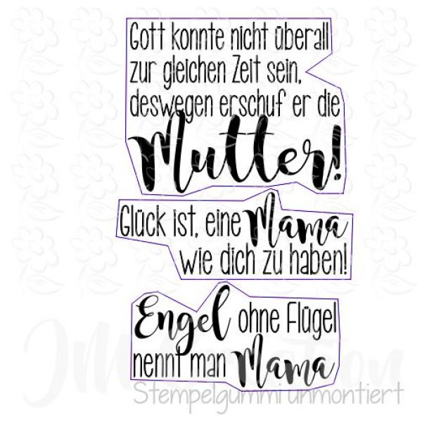 Engel ohne Flügel  - Stempelgummi