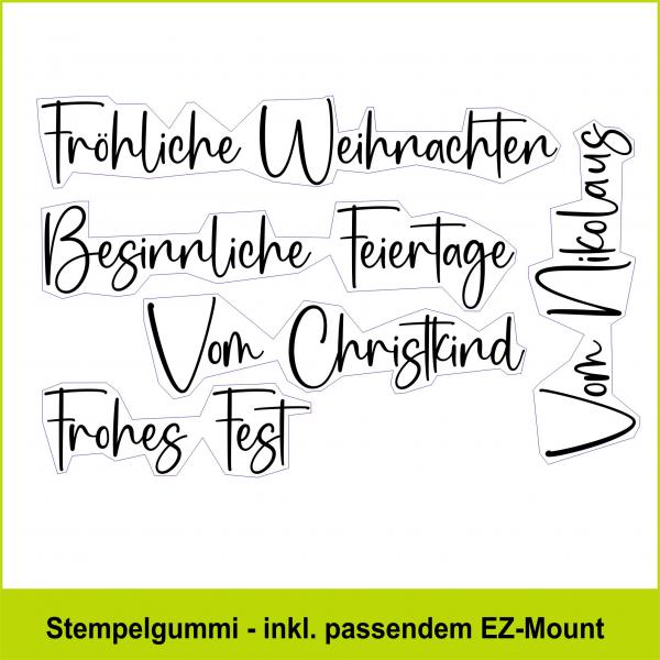 Weihnachtsgrüße - Stempelgummi