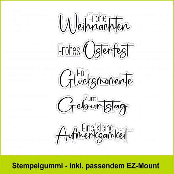 Für Glücksmomente - Stempelgummi