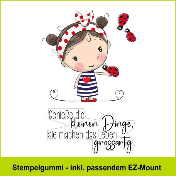 Marienkäfer-Mädchen - Stempelgummi