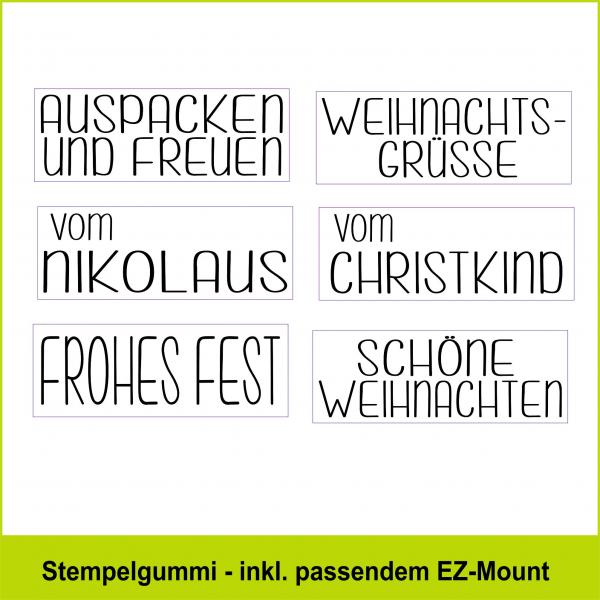 Weihnachtsgrüße - Stempelgummi