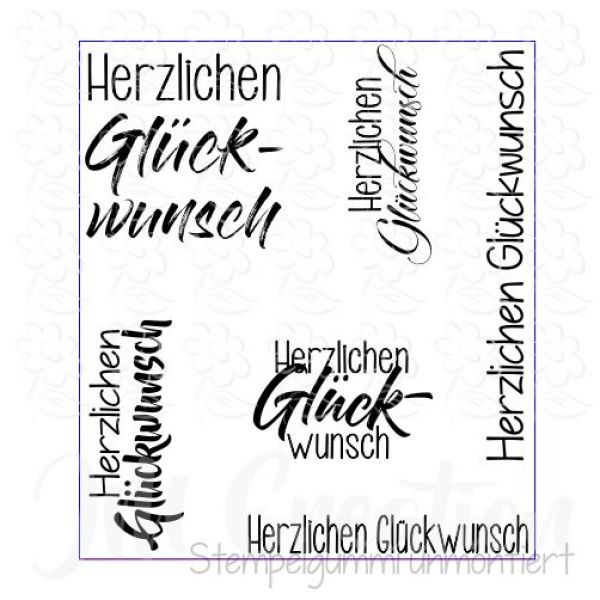 Glückwünsche für Etikettenset