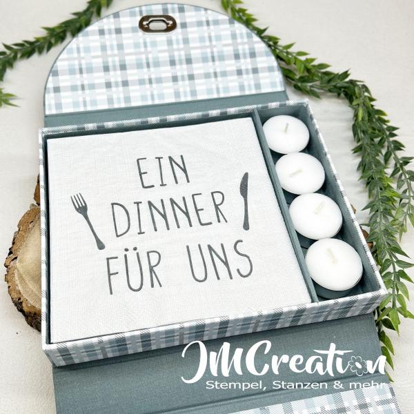 Klappbox "Servietten + Co" - Graupappezuschnitte