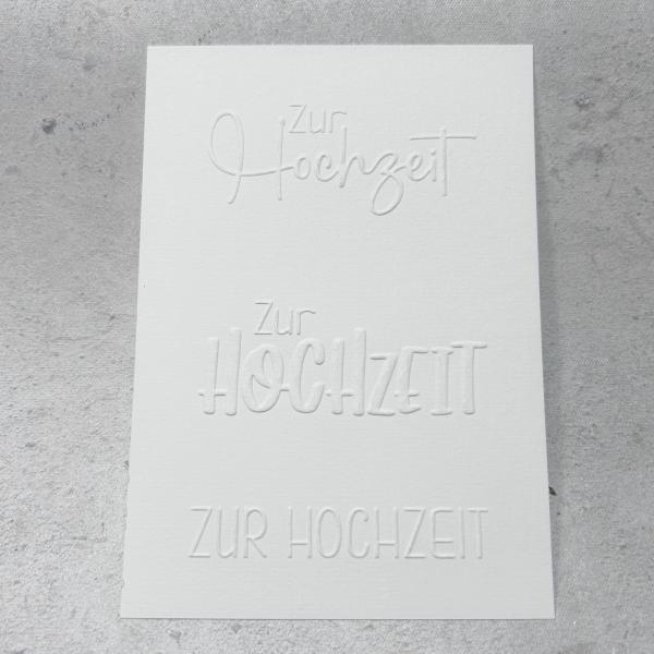Hochzeit - Embossingfolder