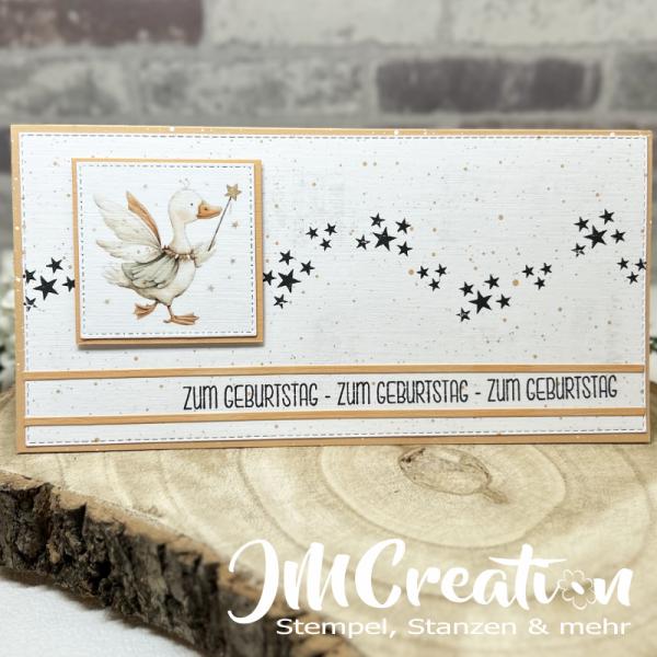 Ostern bis Weihnachten - Stempelgummi 20,5x9cm