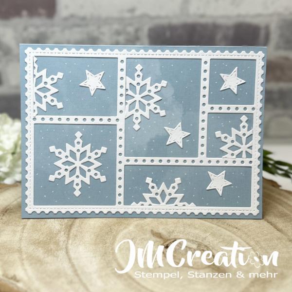 A6 Geteilte Briefmarken - Stanzschablone