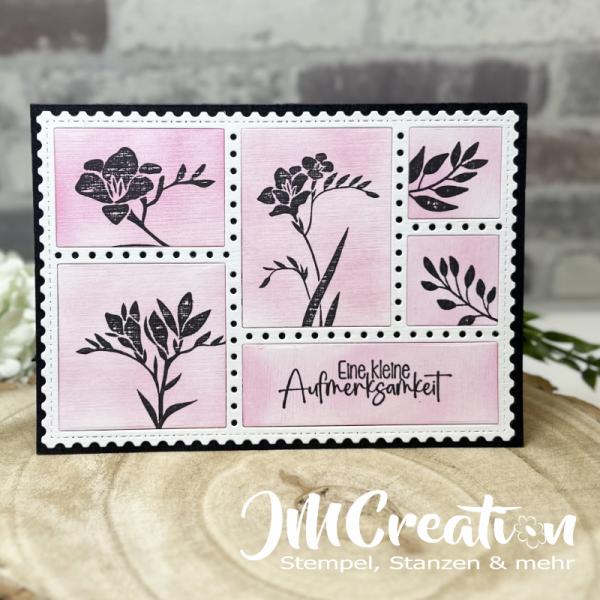 A6 Geteilte Briefmarken - Stanzschablone