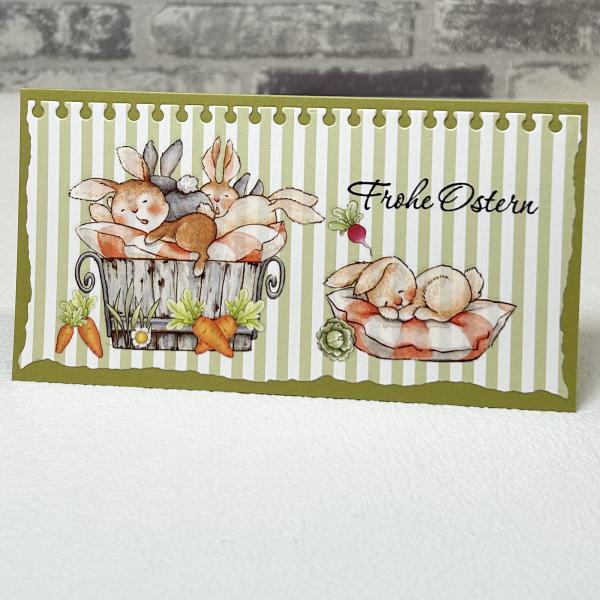 Stanzschablone - Notizzettel DIN lang Minislime