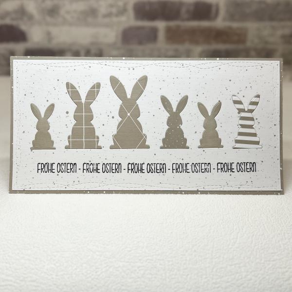 Stanzschablone - Hasenfamilie