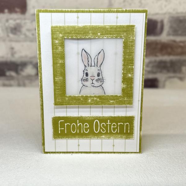 Oh weih -Osterhase - Stempelgummi 7,5x10,5cm