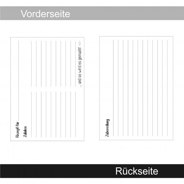 Rezeptkarten DIN A6 - Designpapier