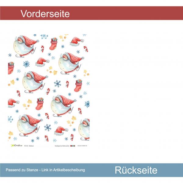 Nikolaus - Serie: Nostalgische Weihnachten - Designpapier