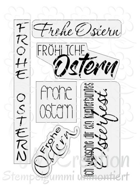 Frohe Ostern  - Stempelgummi