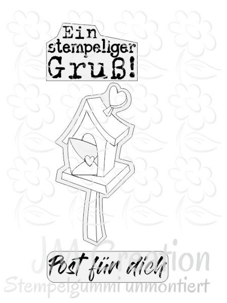 Ein stempeliger Gruß  - Stempelgummi