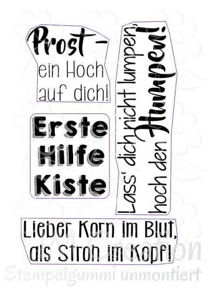 Erste Hilfe Kiste  - Stempelgummi