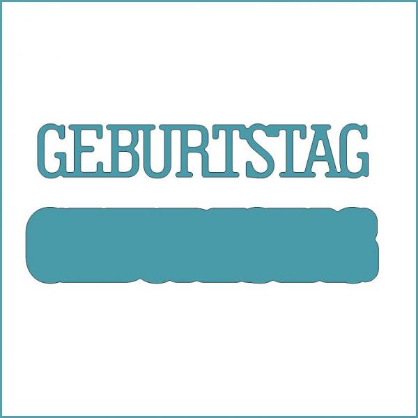Geburtstag klein - Stanzschablone