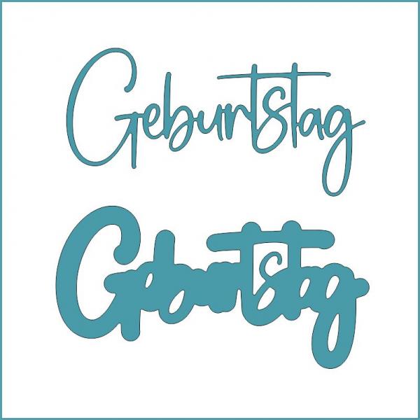Geburtstag groß - Stanzschablone