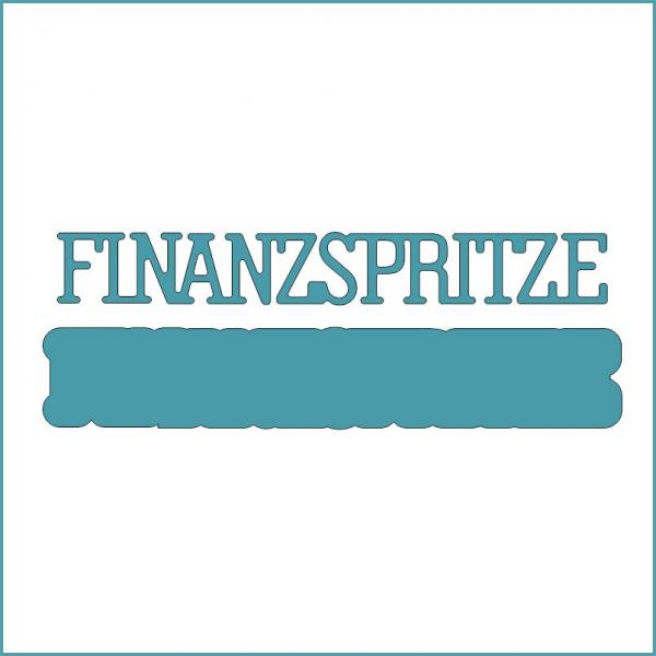 Finanzspritze klein - Stanzschablone