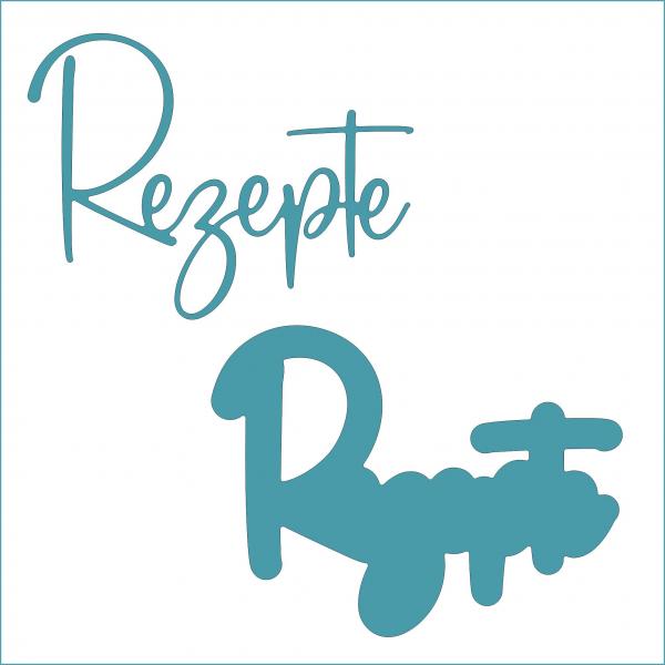 Rezepte groß - Stanzschablone
