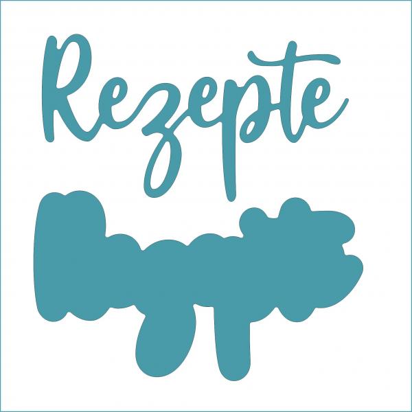 Rezepte mittel - Stanzschablone