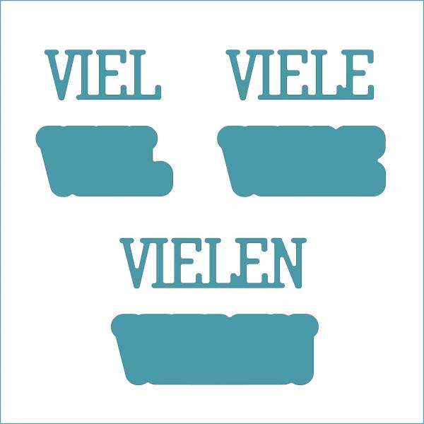 viel - klein - Stanzschablone