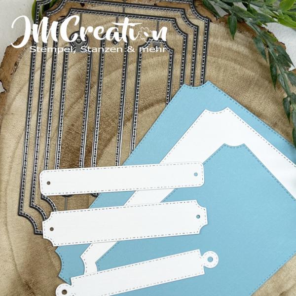 A6 gebogene Ecken - Stanzschablone