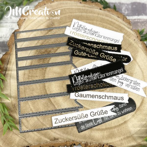 Banner für Texte - Stanzschablone