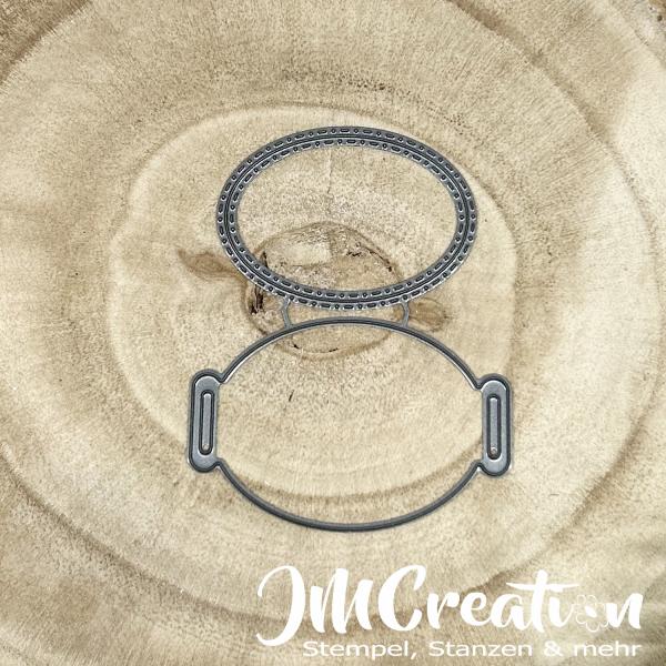 Schild oval - Stanzschablone