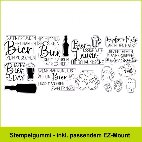 Bier-Laune - Stempelgummi 20,5x9cm