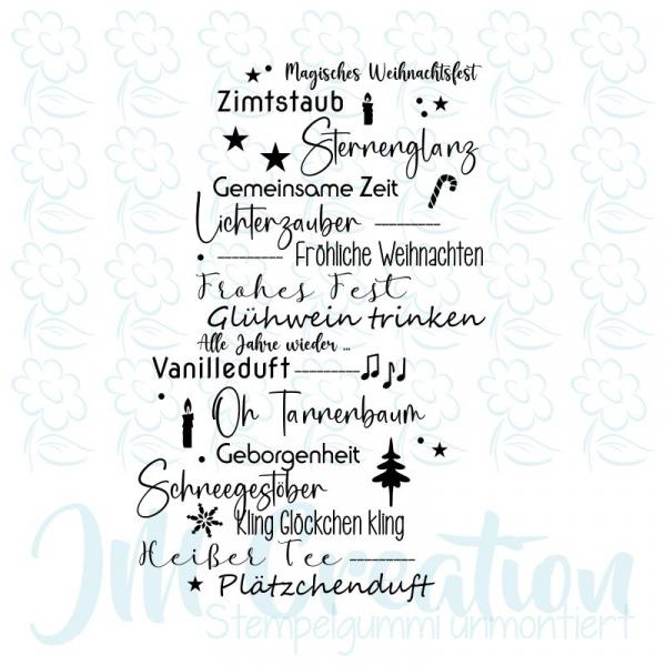 Magische Weihnachten - Stempelgummi