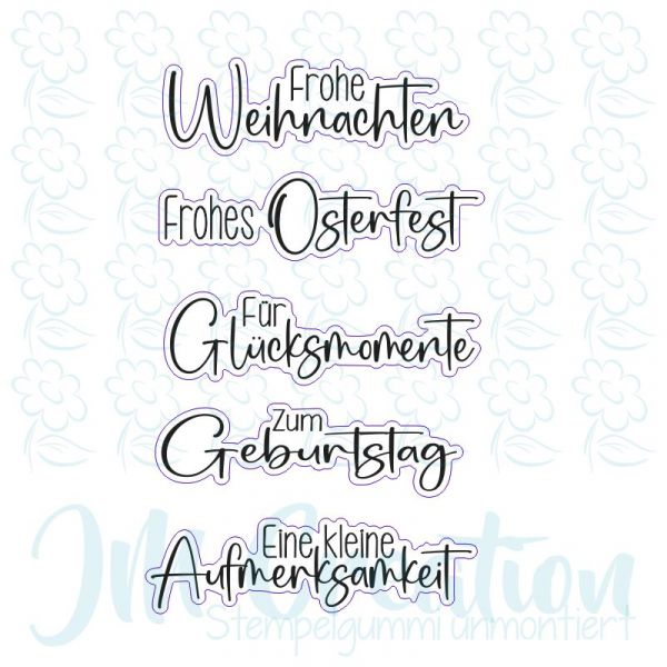 Für Glücksmomente - Stempelgummi