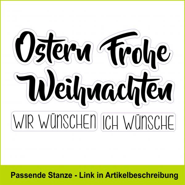 Frohe Ostern Weihnachten - Stempelgummi