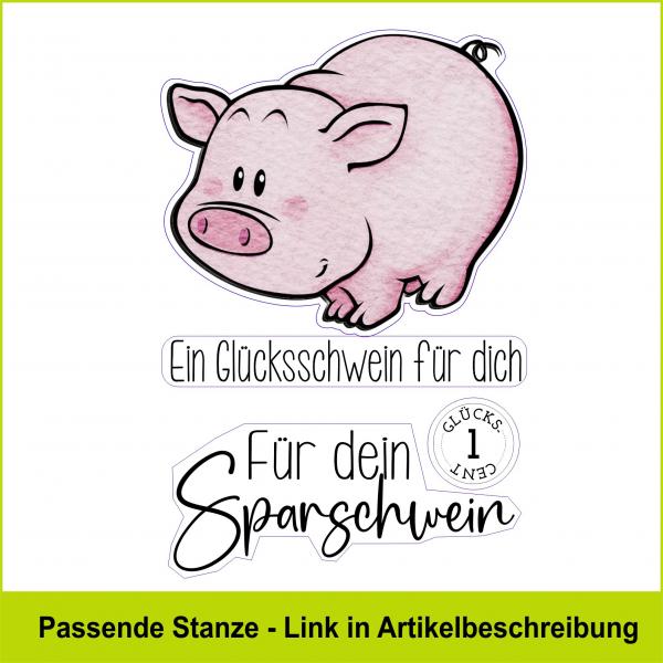 Für dein Sparschwein - Stempelgummi