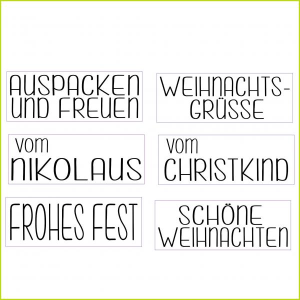 Weihnachtsgrüße - Stempelgummi