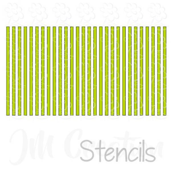 Feine Streifen kurz - Stencil DIN lang