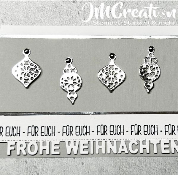 Stanzschablone - Mini-Christbaumkugeln