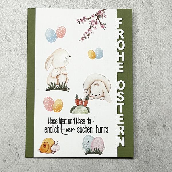 Frohe Ostern - Stanzschablone