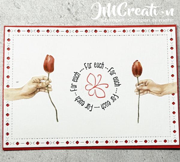 A6 Zarte Kanten - Stanzschablone