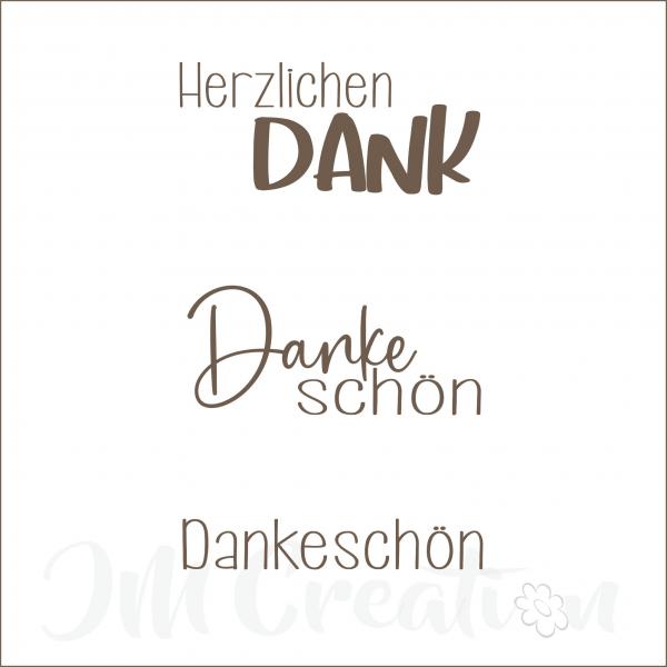 Danke - Embossingfolder